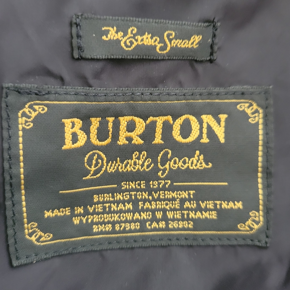Burton Women's Quilted Black Puffer Parka Insulated Hooded Extra Small 0/2 - Picture 5 of 9